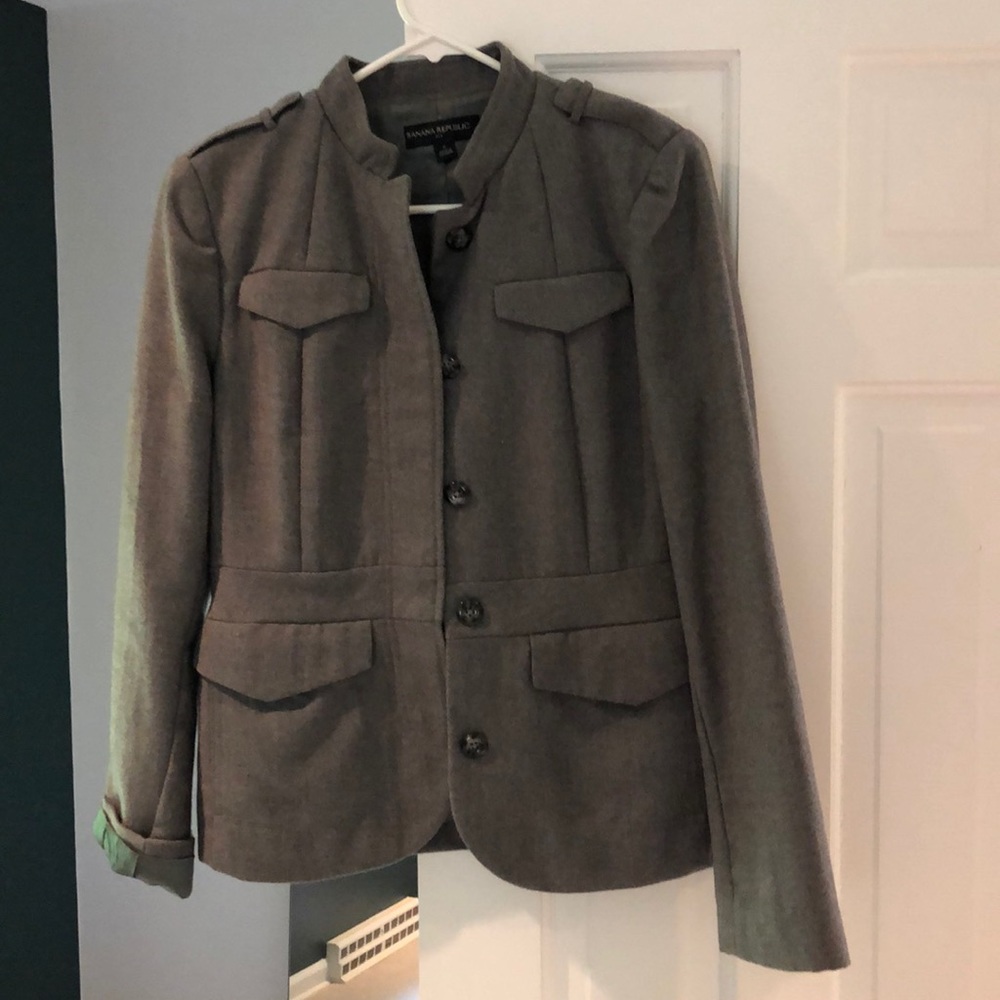 Gray blazer